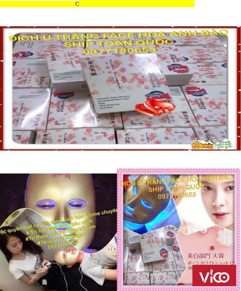 Sỉ lẻ dịch ủ trắng da mặt hoa anh đào 0977.180.653