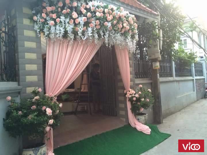 Nhận trang trí phông cưới cổng hoa đẹp giá rẻ