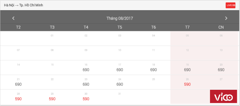 Vé Máy Bay Tháng 8 chỉ 600k Hà Nội Đi Sài Gòn