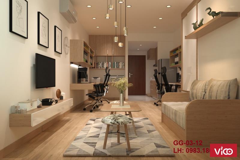 Căn hộ Officetel Garden Gate Novaland 34m2 Full nội thất, số 8 Hoàng Minh Giám, P9, Phú Nhuận