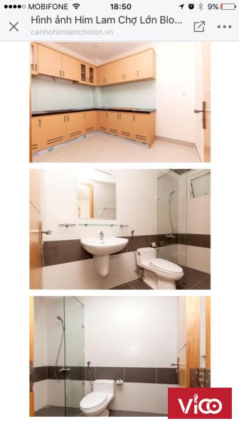 Cho thuê CH cao cấp Him Lam Chợ Lớn nhận nhà ở ngay, dt 82m2, 86m2, 96m2, 102m2, 10tr 15tr tùy NT