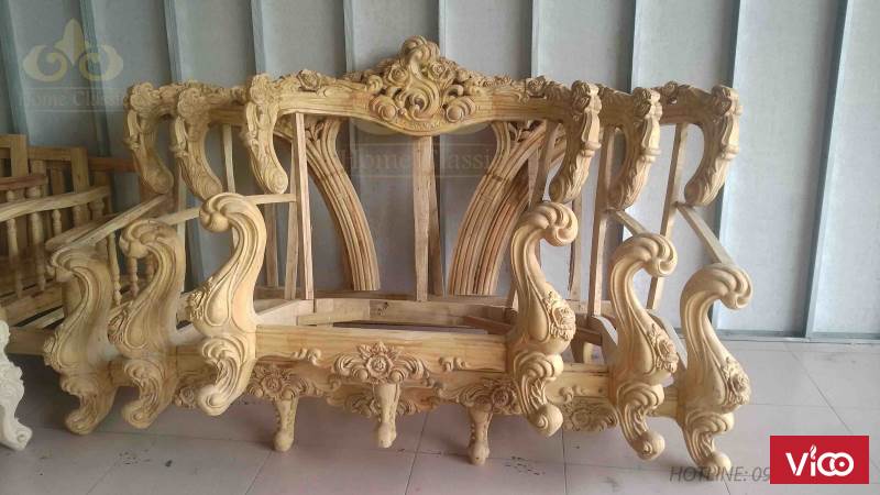 Thi công đồ gỗ nội thất phong cách tân cổ điển cổ điển 690