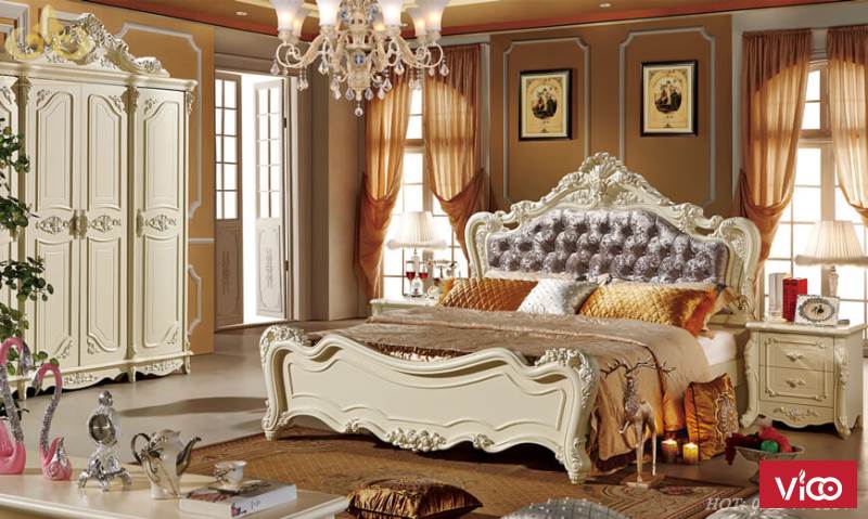 Giường ngủ tân cổ điển 0909