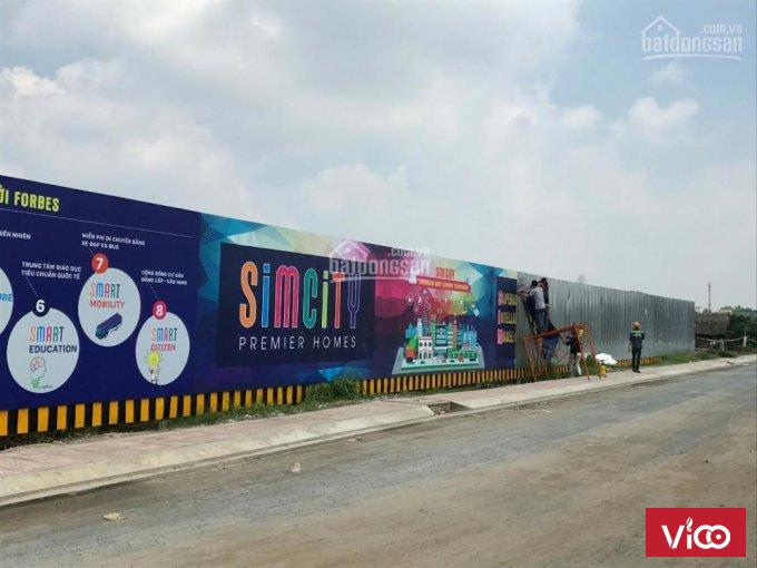 Cần bán nhà phố 1 trệt 2 lầu Simcity Q9 dt 5x16m dãy G đường thông 20m chênh nhẹ 20tr