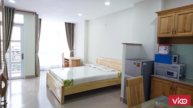 Cho thuê căn hộ mini, xinh xắn, tiện nghi, sạch sẽ, rộng rãi, thoáng mát, đầy ắp ánh sáng và gió.