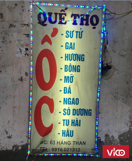 Ốc hải phòng ngon tại hà nội