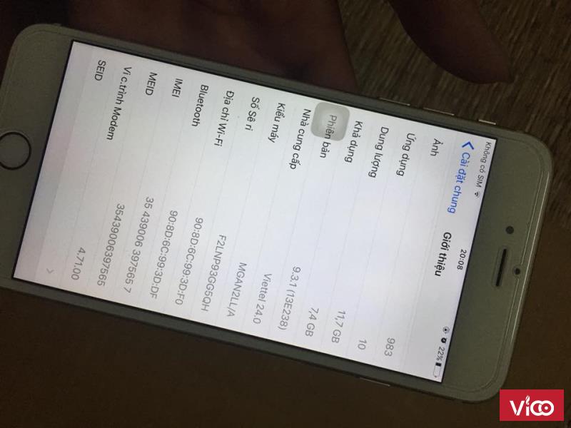 Iphone 6 plus 16G mầu gold quốc tế