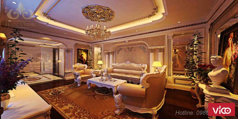 Thiết kế nội thất biệt thự tân cổ điển tại Thanh Hóa 0510