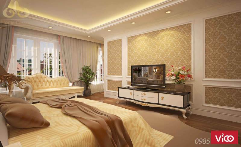 Thiết kế, thi công nội thất chung cư tân cổ điển 1310