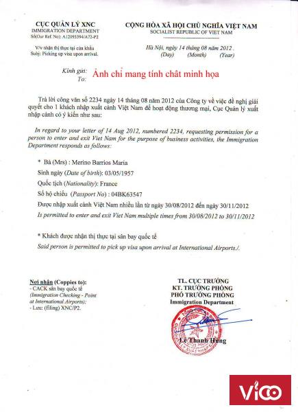 Xin công văn khách nhập cảnh Visa toàn cầu 0986.90.68.48