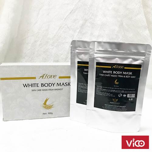 Ủ TRẮNG TOÀN THÂN YẾN SÀO ALOVE Láng hồng mịn màng