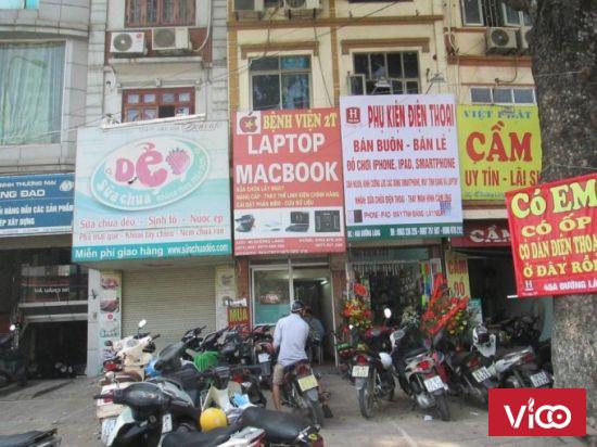 Cho thuê Phòng ở tầng 2 , mặt bằng KD nhà mặt phố, 45A đường Láng. Ngã Tư Sở