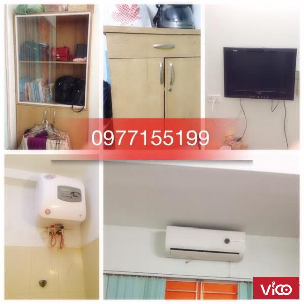 Phòng đầy đủ tiện nghi đẹp giá rẻ tivi điều hòa nóng lanh, vv... an ninh tốt