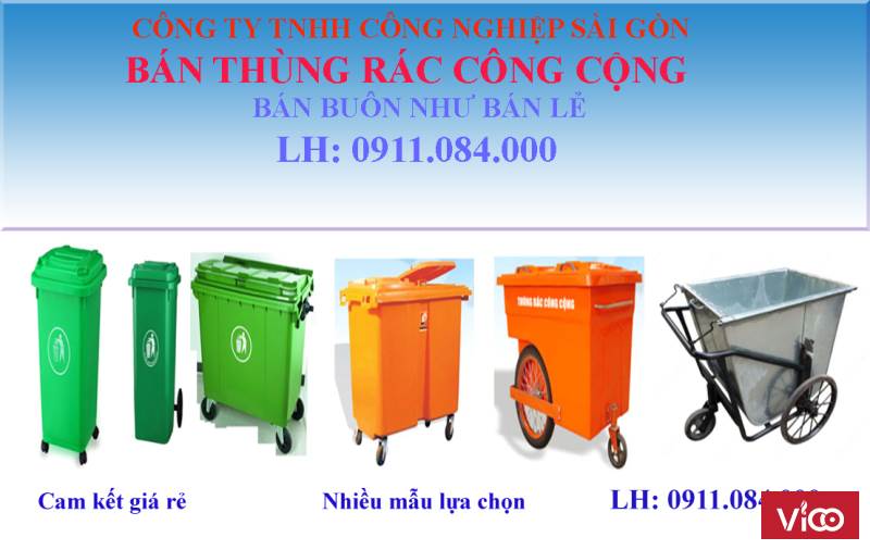 Thùng rác 120 lít, 240 lít xe gom rác giá rẻ Long Xuyên, An Giang