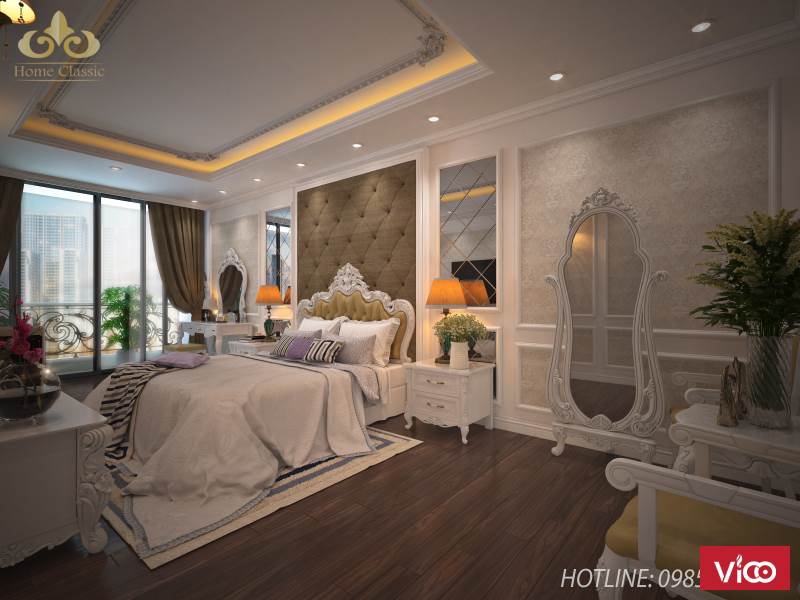Thiết kế nội thất chung cư tân cổ điển 1111