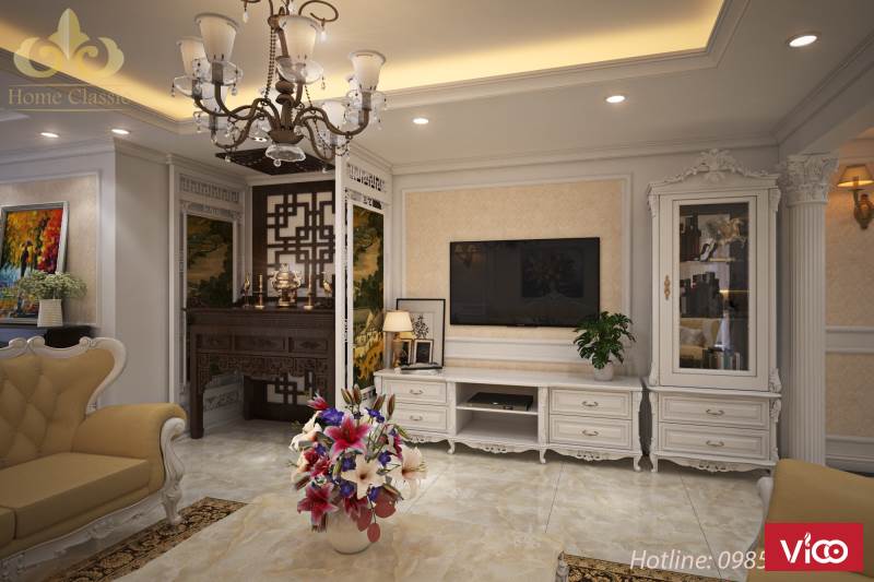 Thiết kế chung cư với nội thấ tân cổ điển 1511