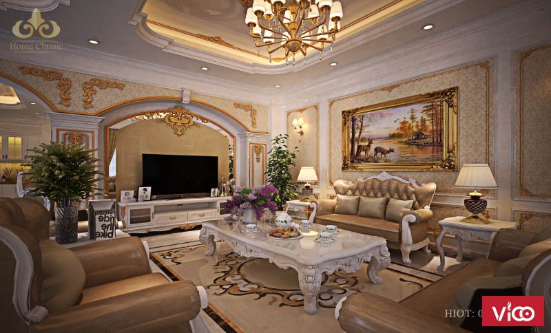 Thiết kế nội thất theo phong cách tân cổ điển tại biệt thự 1611