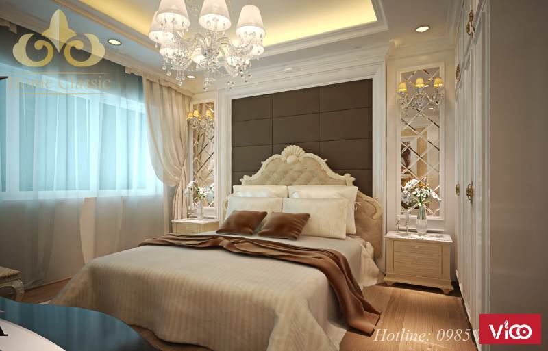 Thiết kế nội thất phòng ngủ Tân cổ điển 1611
