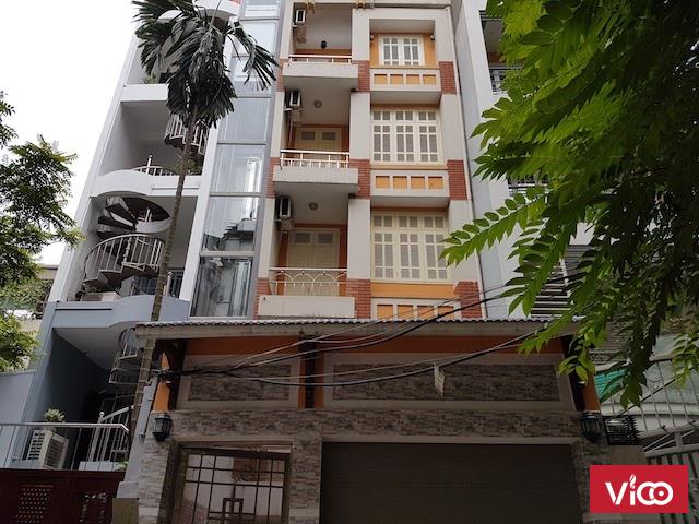 Cho thuê tòa nhà 100m2x5t 12p kk khu Đầm Trấu có thang máy