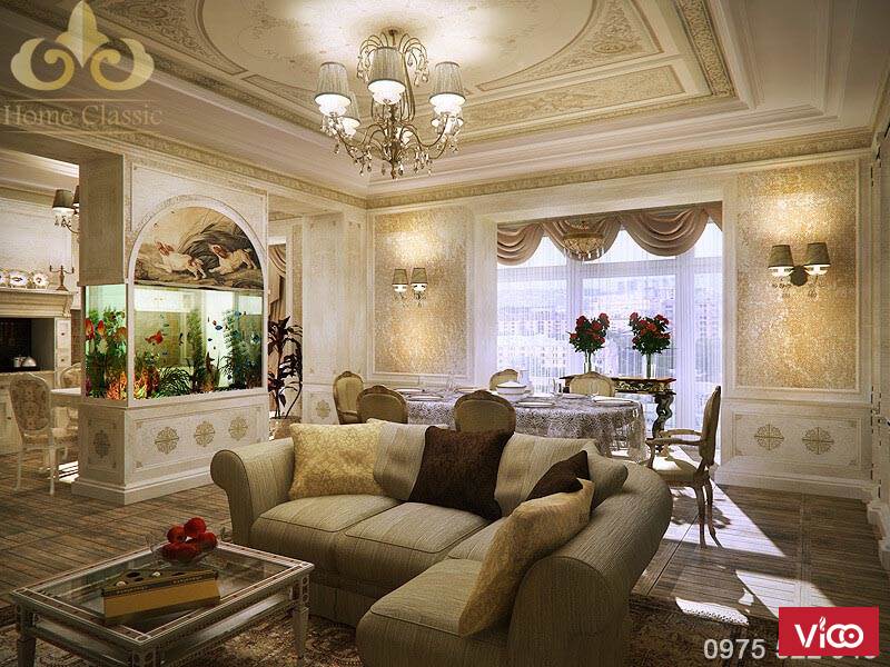 Xu hướng thiết kế nội thất chung cư tân cổ điển độc đáo, tiện nghi 1711