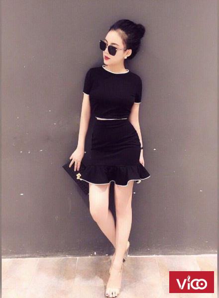 Set áo váy kim tuyến đuôi cá dày đẹp từ 53000đ