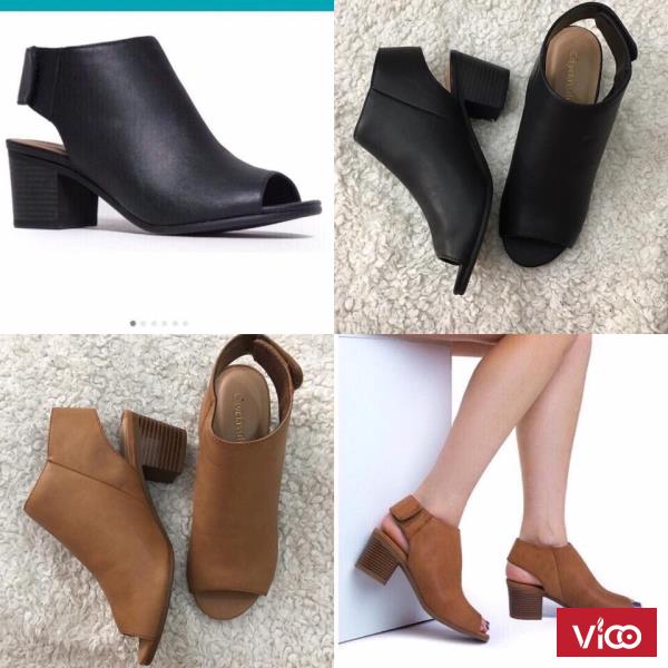 BST Giày cao gót trụ bít chân classic