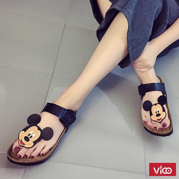 Dép sandal nữ mickey Mã GC0224 ĐEN