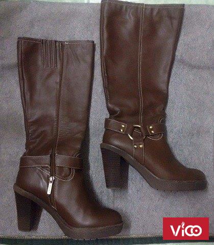 Giày Boot Cao Cổ DaNâu Chính Hãng