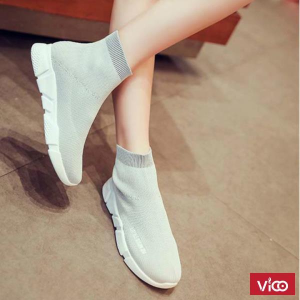 Giày boot nữ Balenciaga Mã GC0239 XÁM