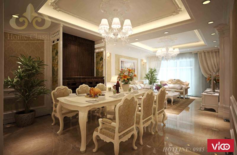 Xu hướng thiết kế nội thất chung cư tân cổ điển độc đáo, tiện nghi 2511