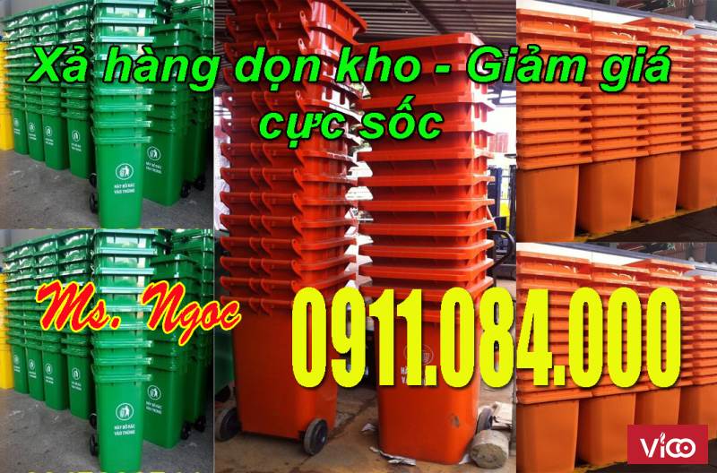 Địa chỉ mua thùng rác 120 lít giá 490k ở Cần Thơ