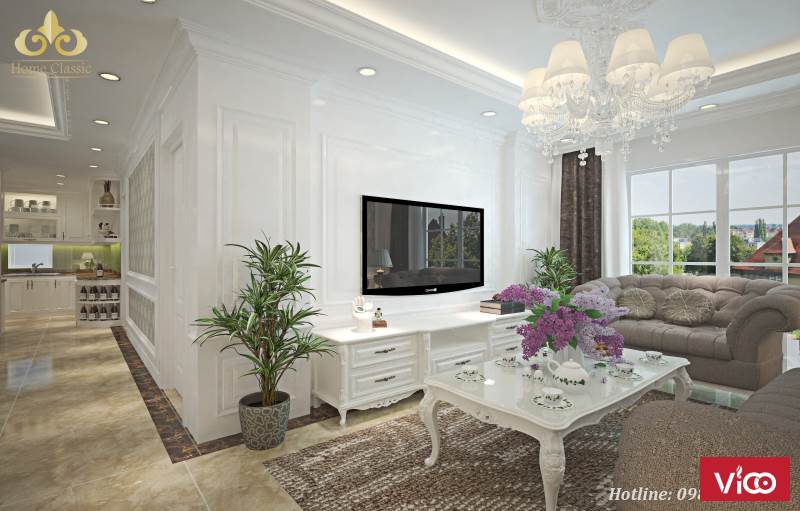 Thiết kế nội thất tân cổ điển 0712