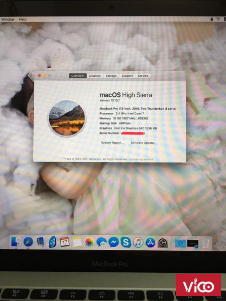 Macbookpro 13 inch Late 2016 MLUQ2 Full Option cực hiếm