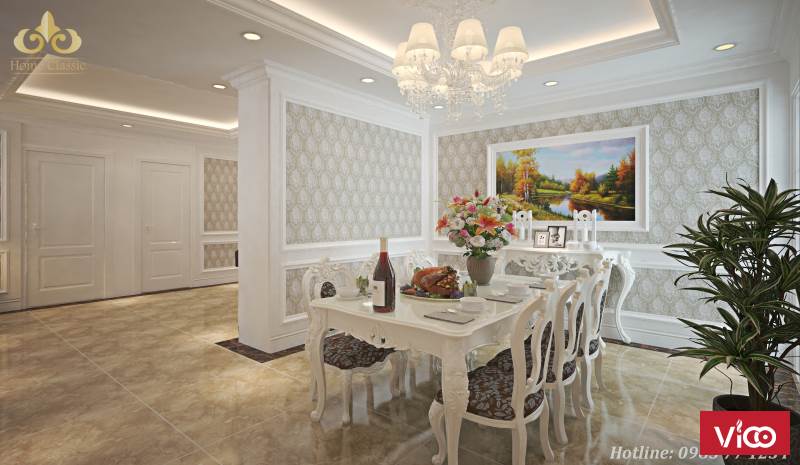 Thiết kế, thi công nội thất chung cư tân cổ điển 2512