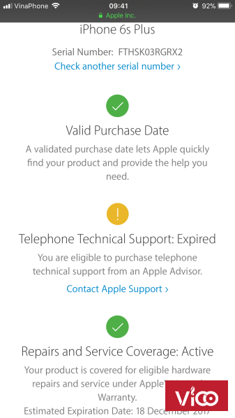 Cần bán 6s plus 64Gb Gold QT còn BH