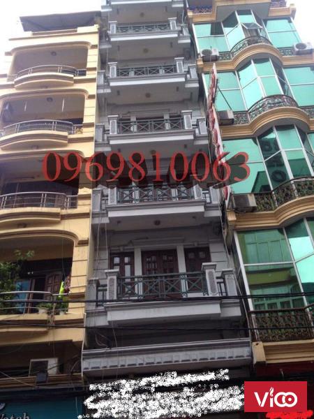 Cho thuê nhà Phố Mai Hắc ĐếHai Bà Trưng, 70m2x8 tầng, mt 4,5m.
