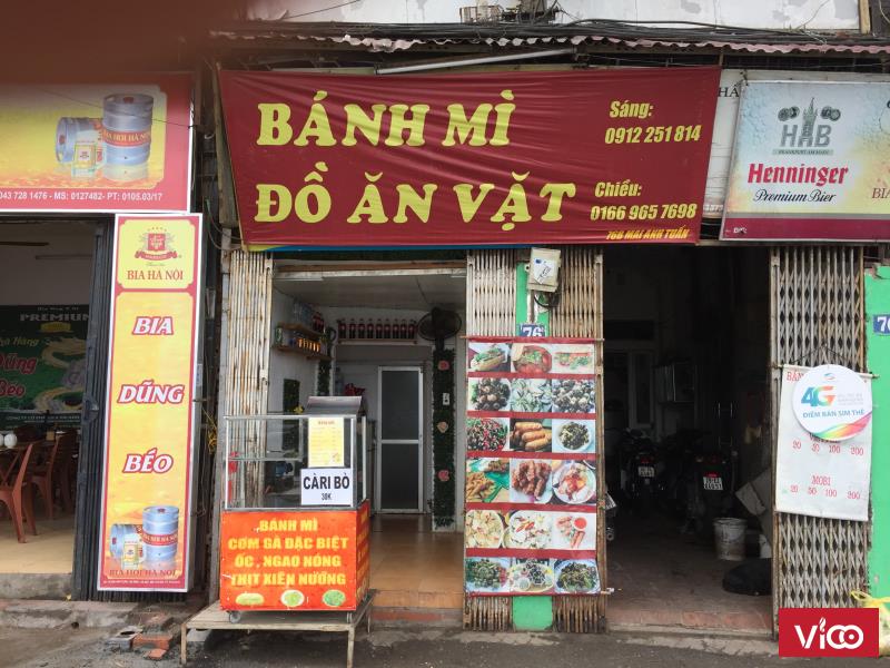 Cho thuê cửa hàng buổi chiều tối