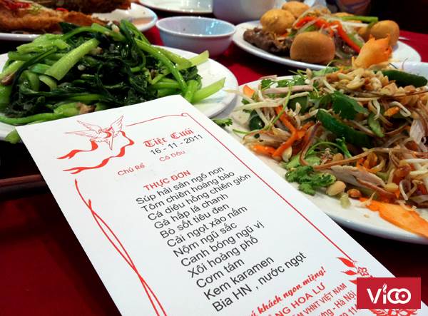 Tiết kiệm với tổ chức tiệc cưới tại Hacinco