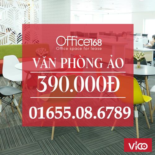 Cho thuê Văn phòng Đại Diện Quận 1 và Quận 5, trọn gói chỉ 390k/tháng