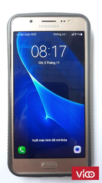 Điện thoại samsung J5 2016 gold, chính hãng full box 98