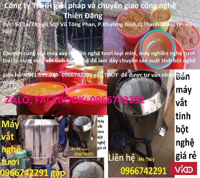 Máy vắt nghệ tươi giá tốt rẻ năng suất cao