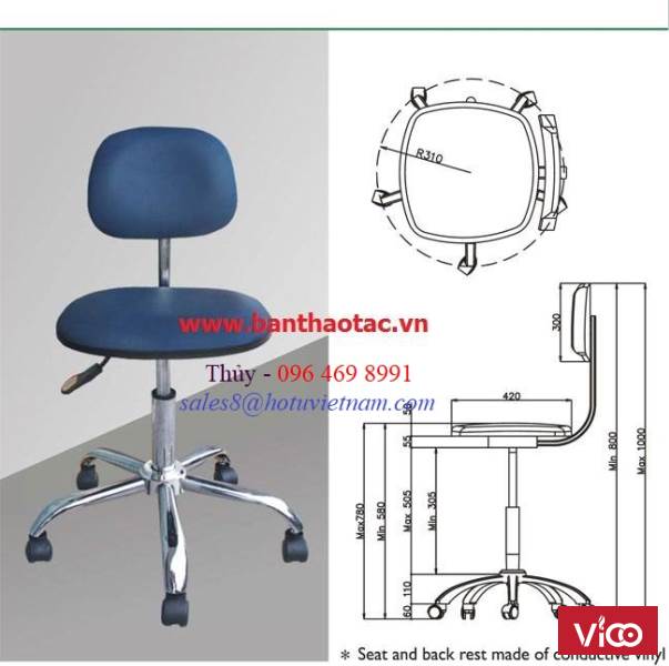 GHẾ CHỐNG TĨNH ĐIỆN