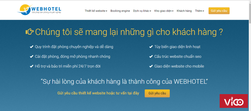 4 chức năng quan trọng trong website khách sạn uy tín