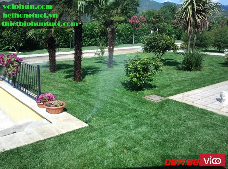 Hệ thống tưới cảnh quan, thiết kế hệ thống tưới cảnh quan, tưới sân vườn