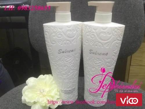 Bộ dầu gội dầu xả Sukreme Colagen chăm sóc tóc từ Italia chất lượng tốt