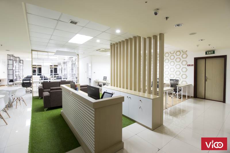 Văn phòng đã hoàn thiện 100% như hình. Lh Bđs Mizuland 0919.986.800