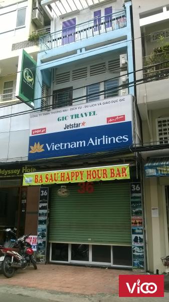 Cho thuê nhà mặt tiền đường Bùi Viện, Quận 1 4m x 17m, trệt, lửng, 2 lầu...