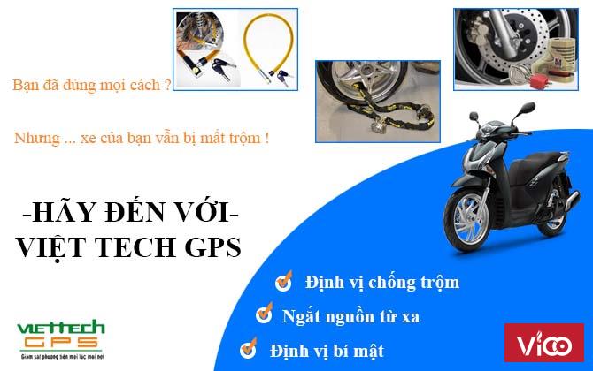 Vị trí lắp thiết bị định vị xe máy