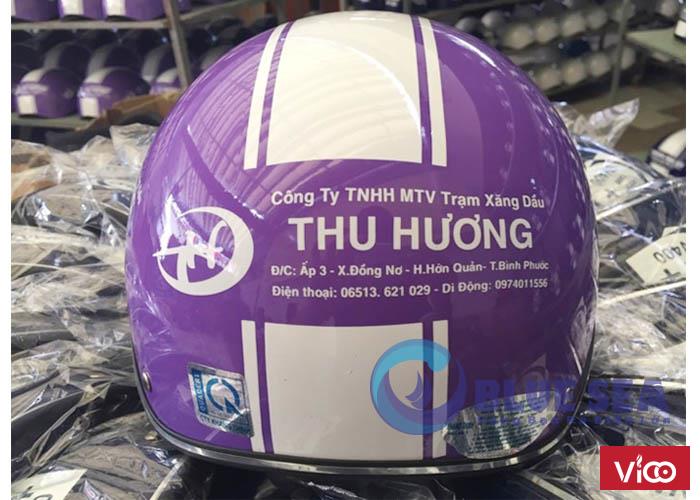 Làm Mũ Bảo Hiểm Quảng Cáo In Logo Giá Rẻ Theo Yêu Cầu Tại Hà Nội