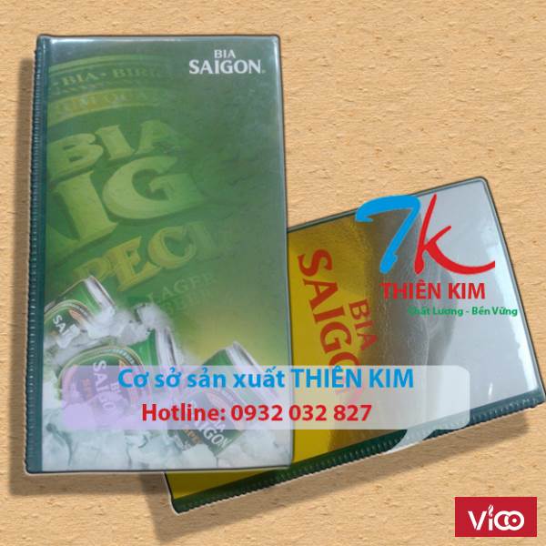 Địa chỉ sản xuất bìa sơ mi da, bìa menu da, bìa kẹp tính tiền da, cung cấp bìa còng giá rẻ,